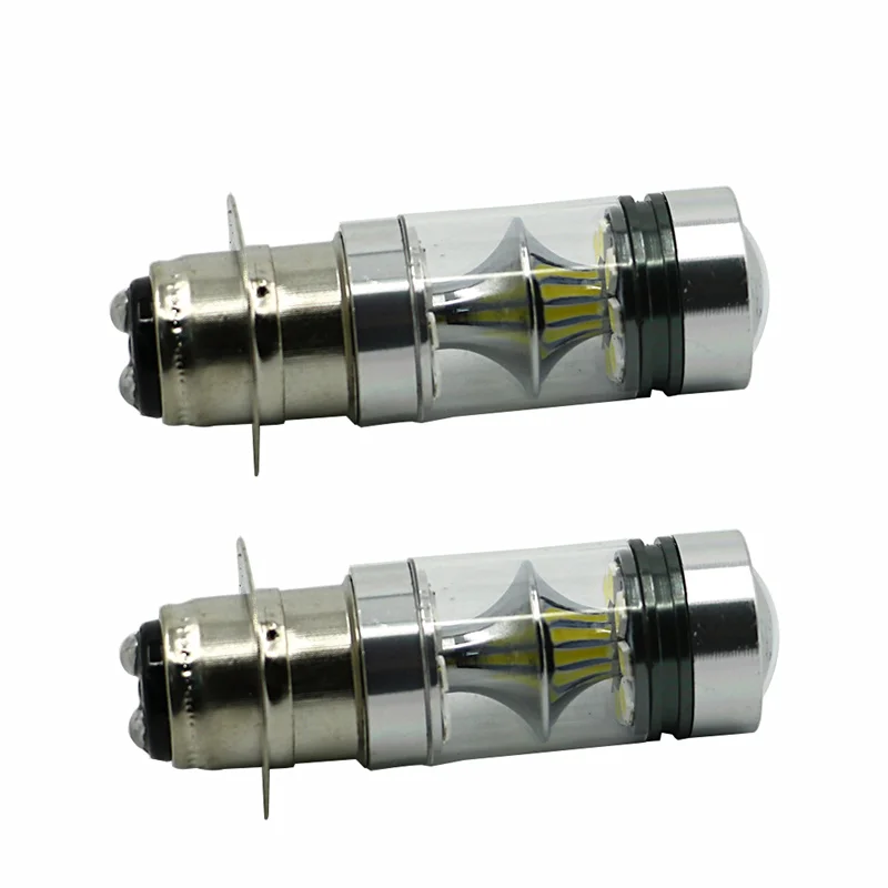 2x 100W LED Super White HeadLight Bulbs For Honda TRX 250 300 400 450 700