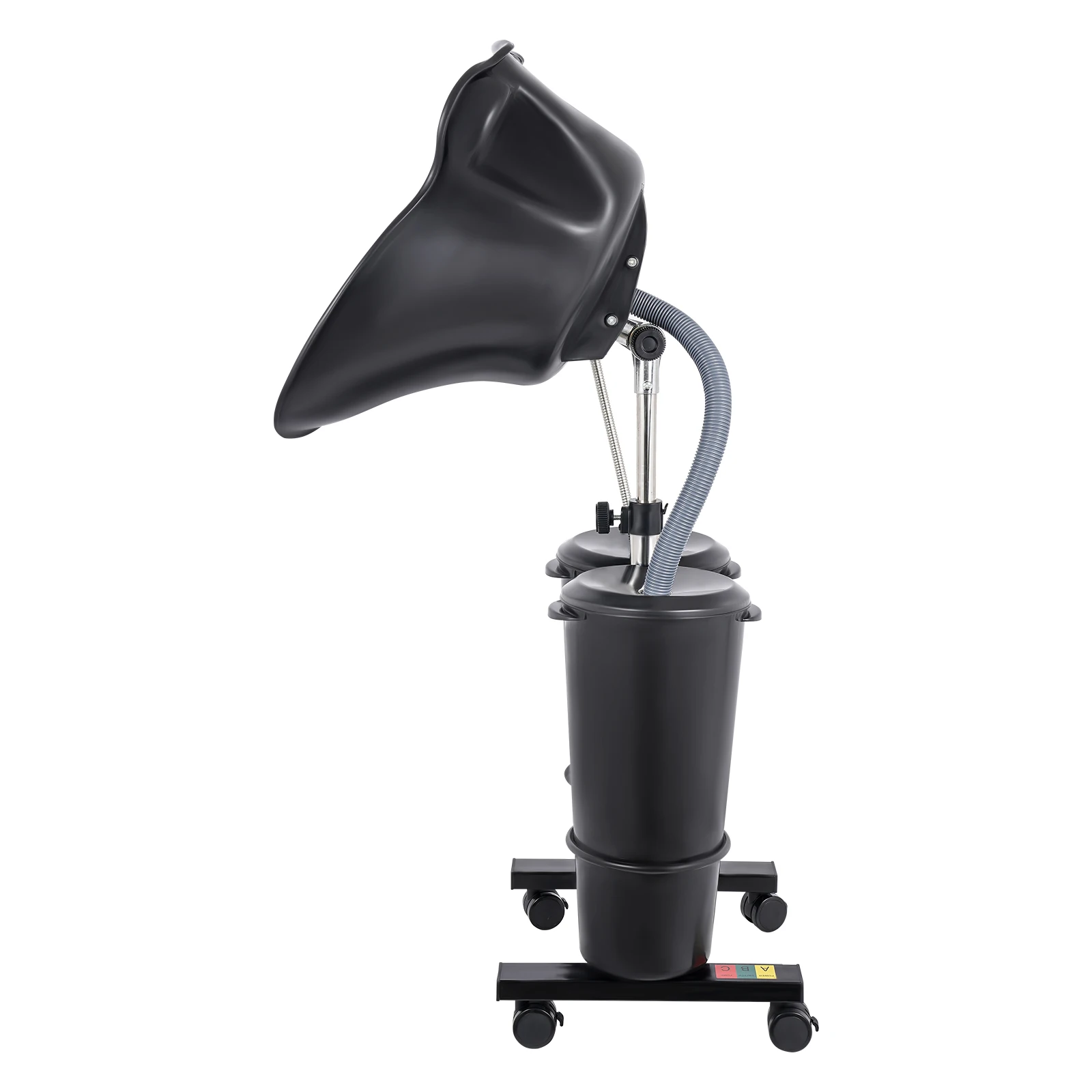 Rolling Shampoo Basin Upright No-Bend BarberShop Shampoo Basin (Double Bowl) with 2 Water Buckets 1.05-1.4m for  Stylists