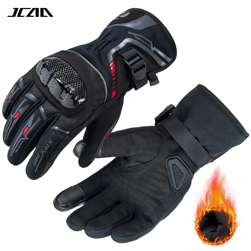 

JCAA Winter Warm Motorcycle Gloves 100% Waterproof Windproof Guantes Moto Luvas Touch Screen Motosiklet Eldiveni Protective