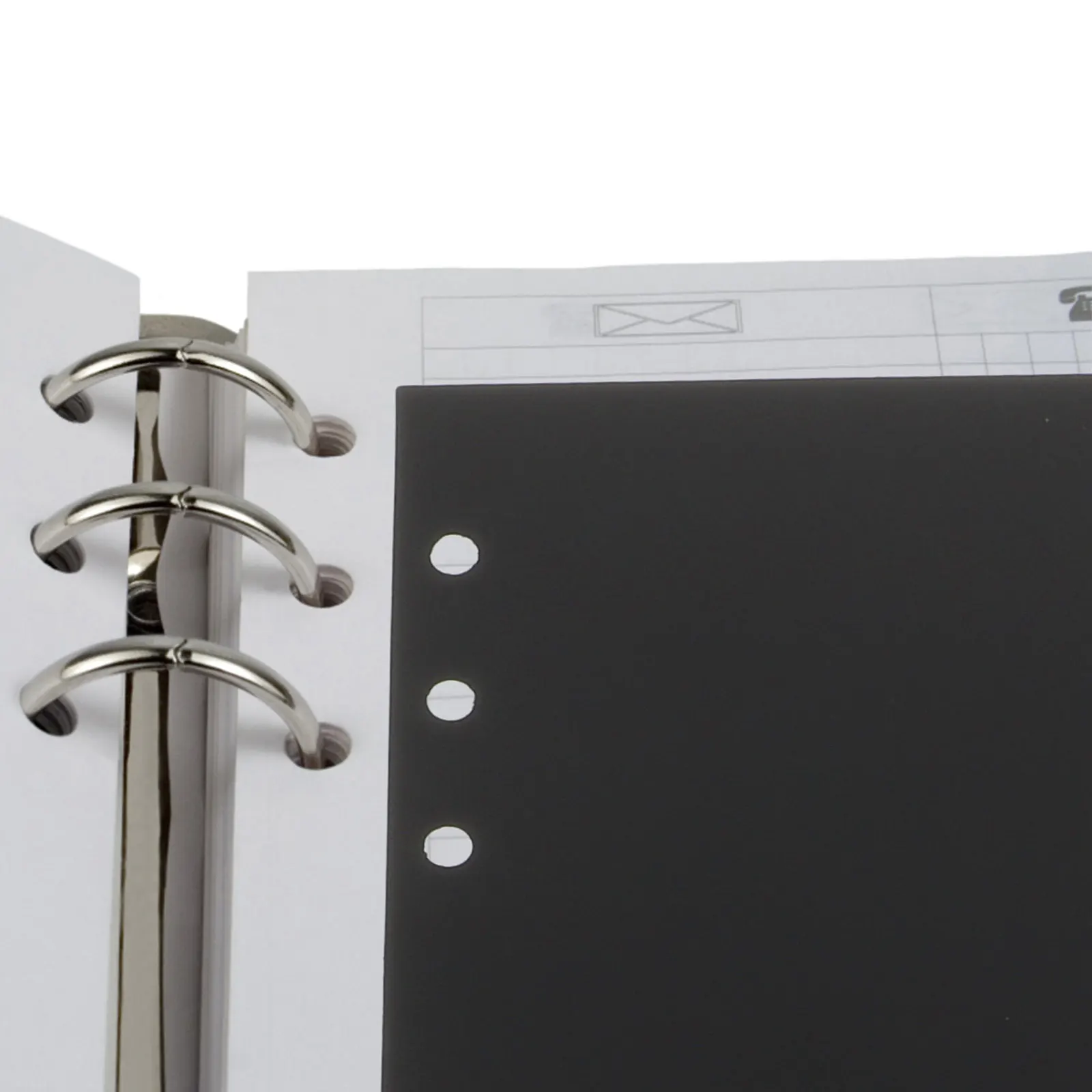 

6 Sheets Heavy Duty Binder Dividers for 6 Ring Binder Clear Page Divider with Tab Labels Divider Inserts for Planner Notebook