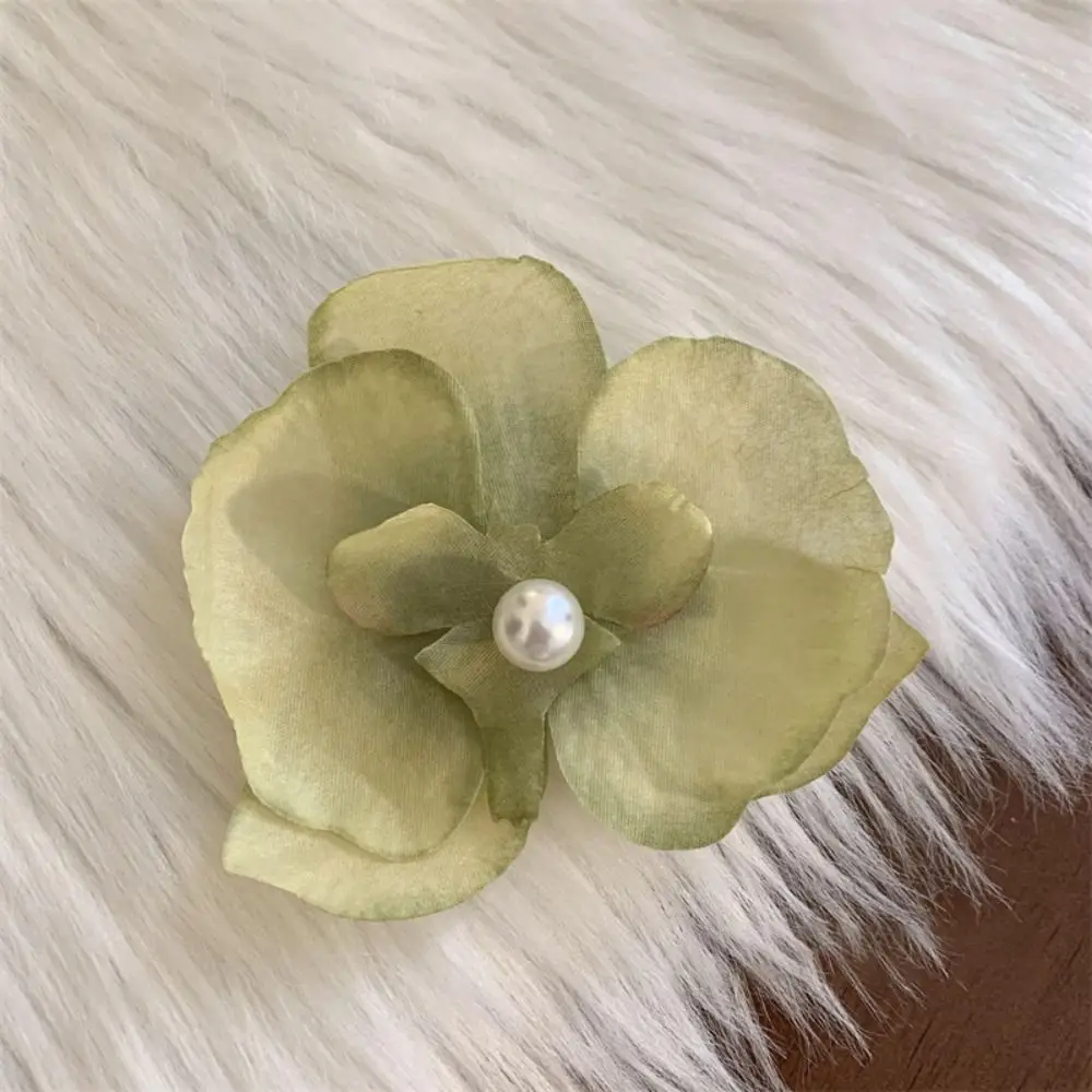 Super Fairy Phalaenopsis Flower Hairpin Fashion Silk Side Duckbill Clip Photo Bangs Clip Seaside Holiday Headdress