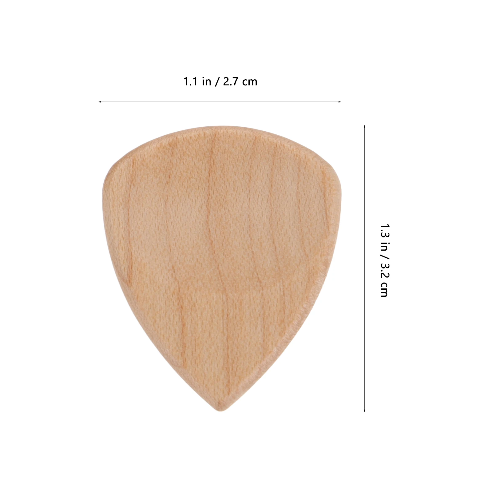 

4 Pcs Wooden Pick Guitar Picks Practice Tools Acoustic Guitars Pendant Triangular Plectrums Instrument Supplies Bass Musical
