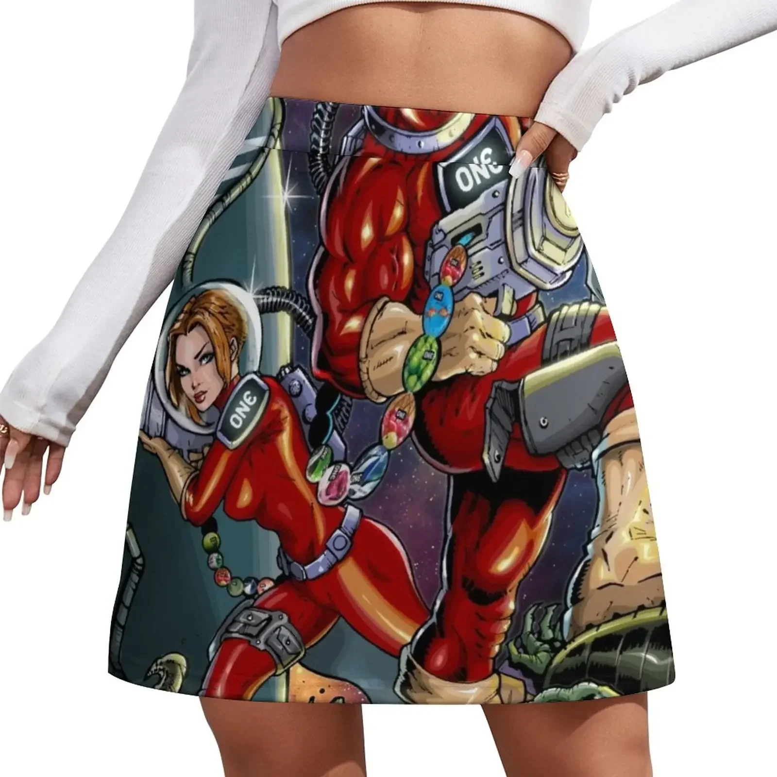 

SheVibe Presents - ONE Condoms Guardians Of The Phalaxy - Cover Art Mini Skirt skirt for woman clothes night club women