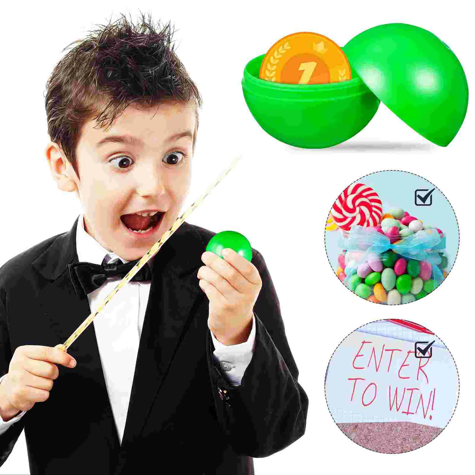 25 Pcs Decorations Ball Outdoor Table Tennis Balls Lottery Plastic Hollow Raffle Game Props