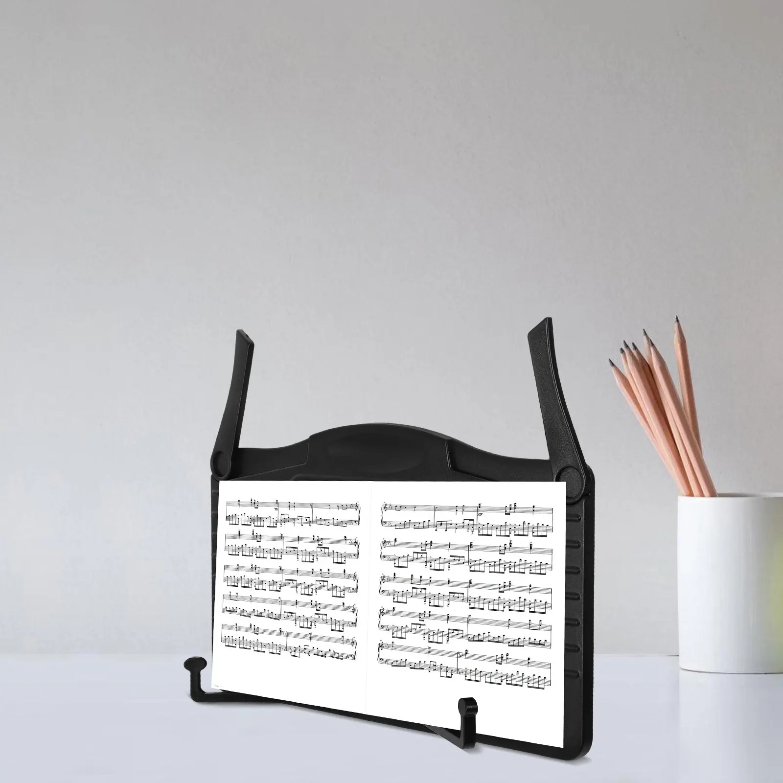 Lightweight Foldable Music Stand for Sheet Music Piano Scores Books Recipe Textbook Reading Holder Book Stand Stable Elegant