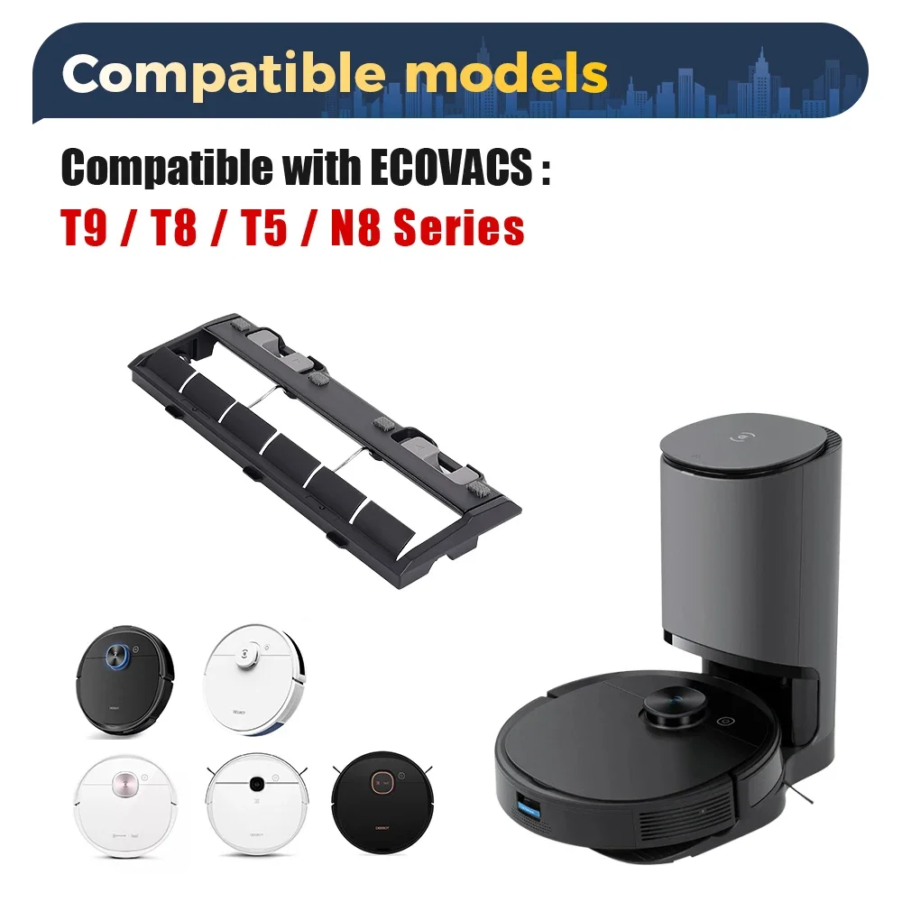 Vacuum Cleaner Spare Parts for ECOVACS Deebot OZMO T8/T8 Max/T8 AIVI/T9+/N8 Pro/N10 Plus Main Brush HEPA Filter Dust Bag
