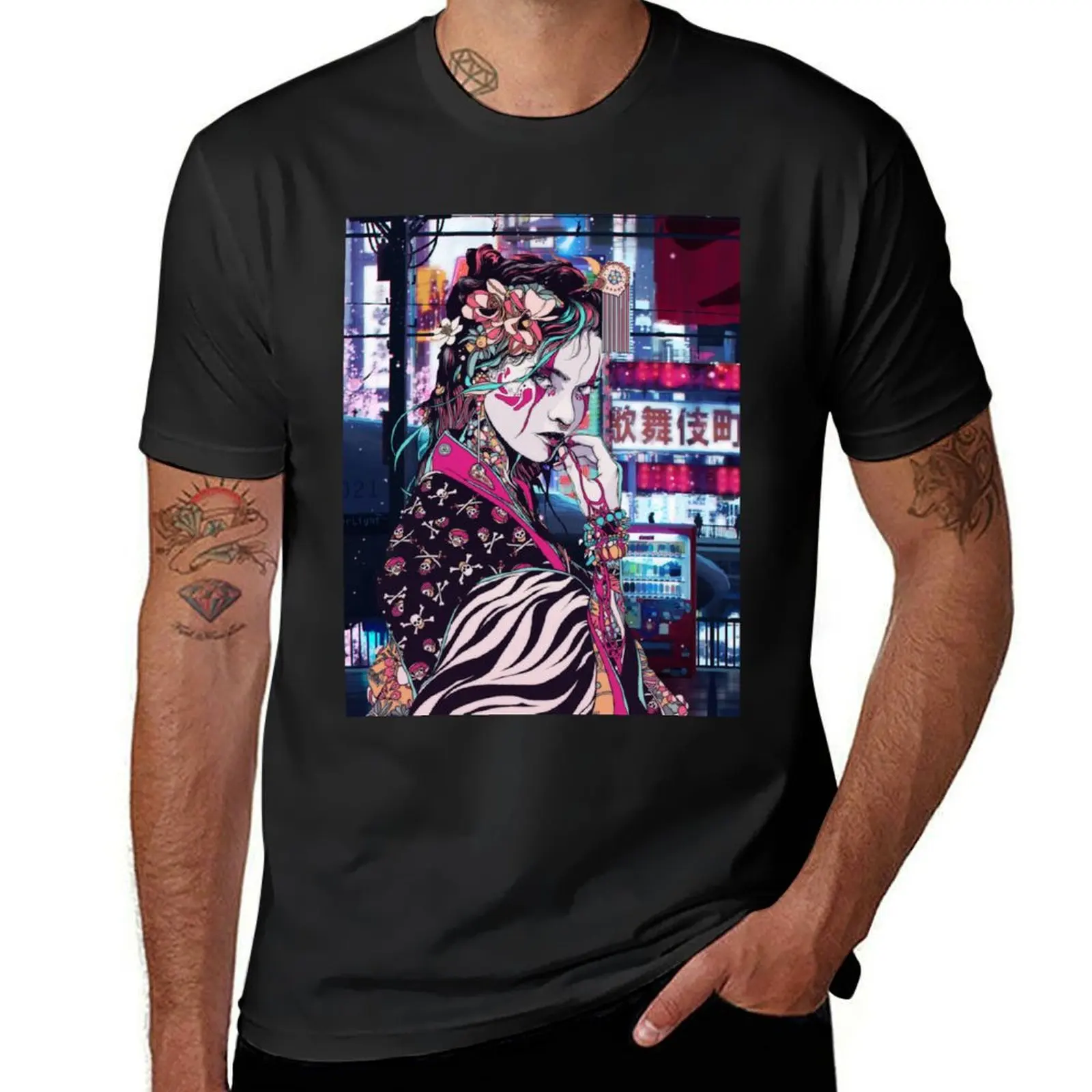 

GEISHA IN TOKYO T-Shirt man clothes street wear blanks men tshirt