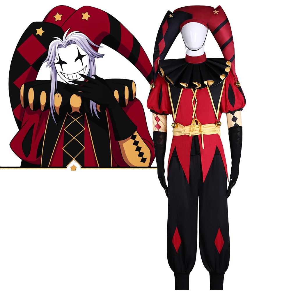 costume-de-clown-pierrot-de-cirque-noir-avec-chapeau-rouge-veste-pantalon-et-masque-–-ensemble-complet-pour-homme-–-ideal-pour-halloween-et-fetes-de-carnaval