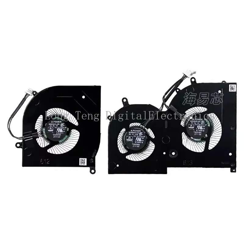 Original for MSI Creator Z17 MS-17N1 HX Studio CPU GPU COOLING FAN R L