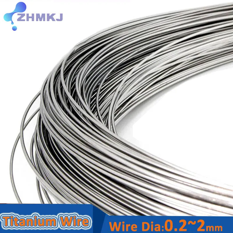 TA2 99.99% Pure Titanium Wire Diameter 0.2/0.3/0.4/0.5/0.6/0.8/1/1.2/1.5/2mm Corrosion Resistance Acid And Alkali Resistance