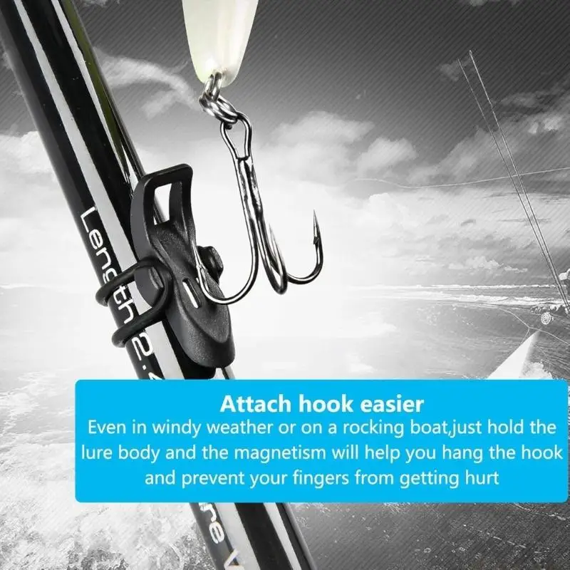 

31BE 5pcS Rod Mounted Hook Keeper Backing Quickly Install Lures Holder