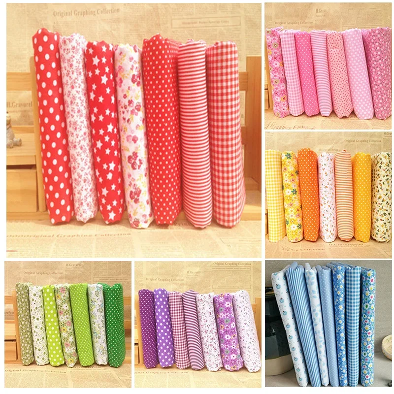 Scarti misti tessuti Offcuts Quilting Quilt tessuto quarti 100% cotone materiale Bundle vendita calda ultimo utile
