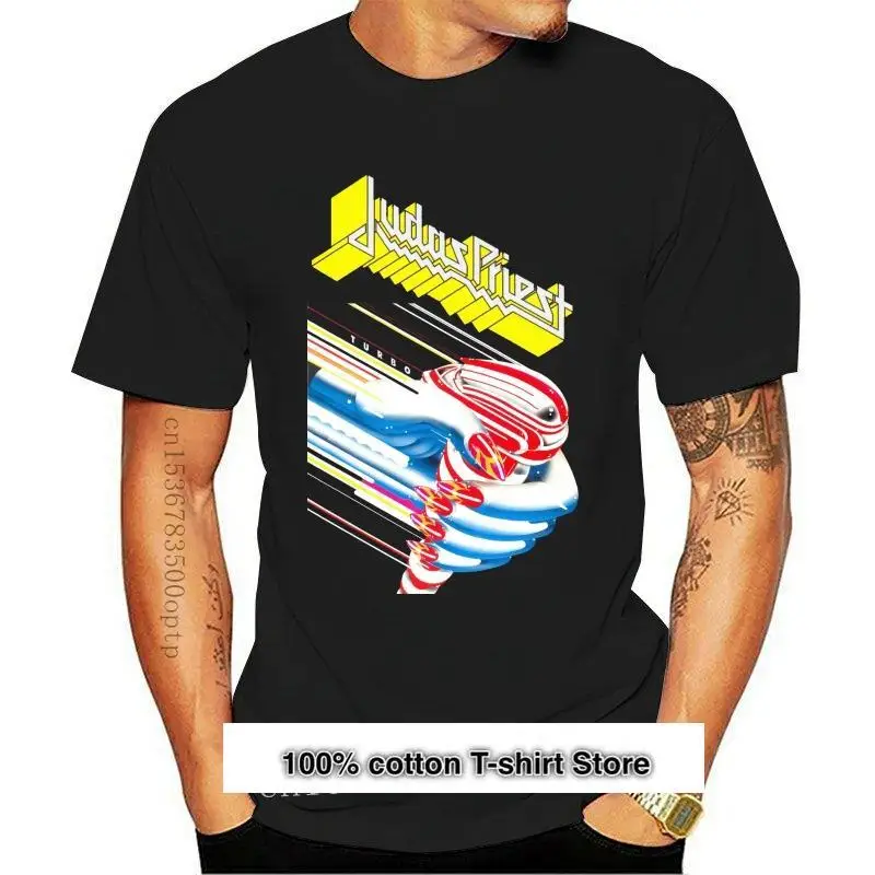 Ropa de hombre nueva JUDAS PRIEST Turbo ver. Camiseta de dos caras, negra, S-5XL