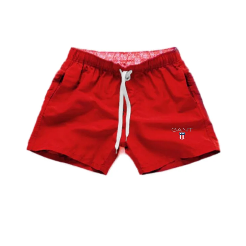 Summer Hot Swimming Gym Shorts Men Polyester With Spandex Mesh Liner With Pockects Beach Bermudas Masculina Swimsuits