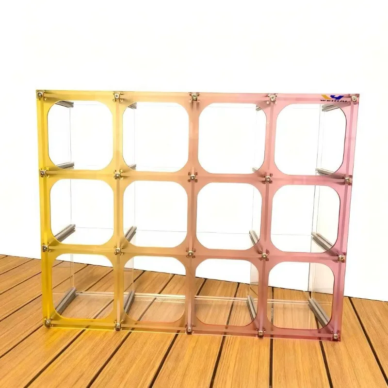 Color acrylic cup holder, removable multi-layer rack, water cup and tea cup storage rack, kitchen and bathroom locker.
