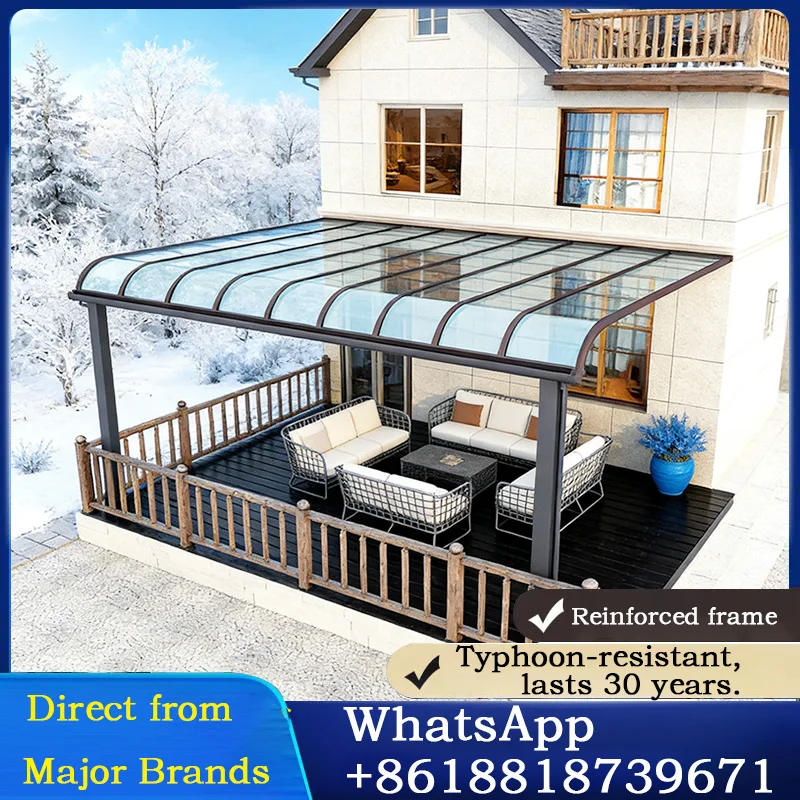 High Quality Spacious UV Resistant Retreat Customizable Outdoor Waterproof Awning For Roof Rain Protection And Terrace Shelterin