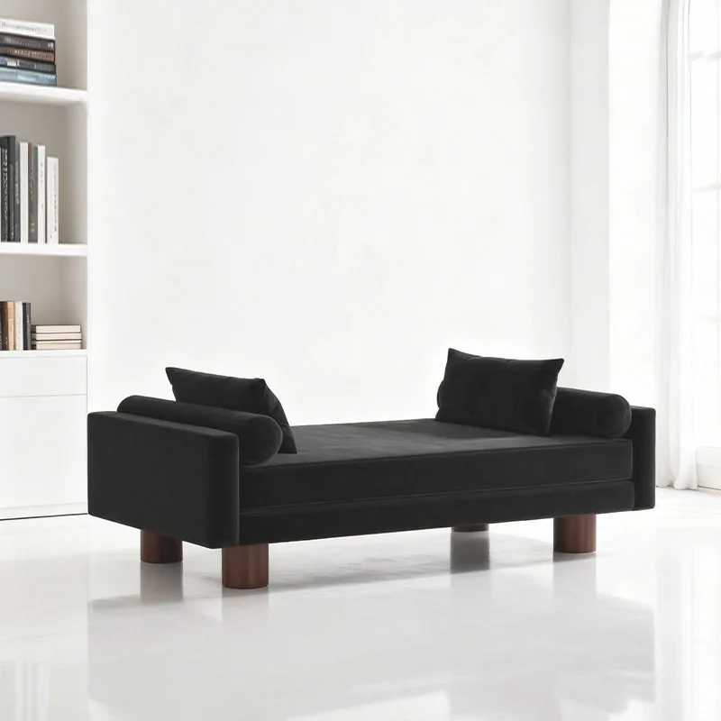 Sail stool sofa bench French retro shoe changing stool simple velvet bedside couch recliner