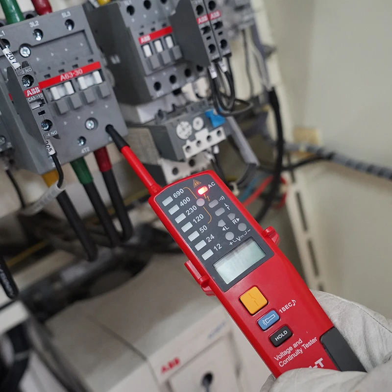 UNI-T ut15c ut18c ut18d Spannungs prüfgerät Sonde Volt Anzeige messer Phasen folge Kontinuität Spannungs detektor Digital multimeter – Detail 11