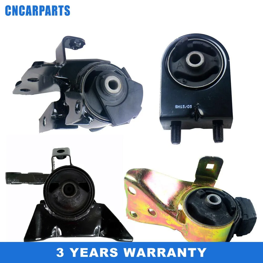 4PC Engine Motor & Trans Mount Set Fit for 1999-2003 Mazda Protege 1.6L ,B25D-39-050C, B25D-39-06YA, B25D-39-06YC