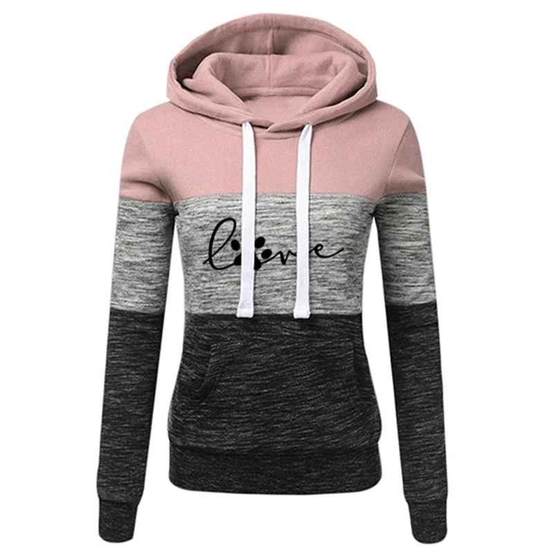 

Весенние женские толстовки, свитшоты, облегающий Модный пуловер с длинным рукавом для бега на открытом воздухе, Повседневная рубашка с капюшоном, Женский Топ