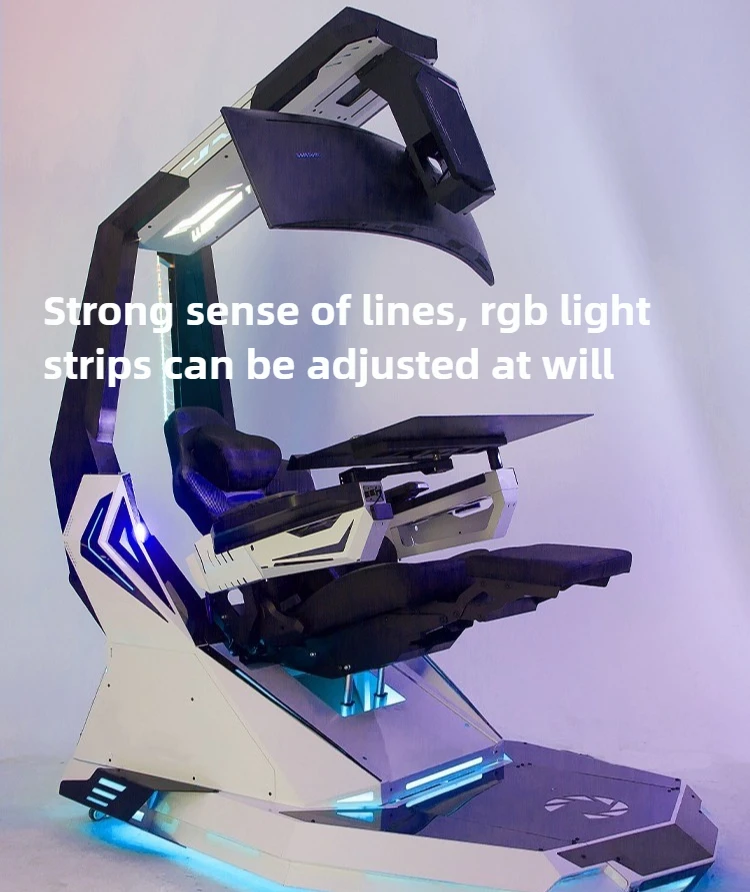 J20Plus Luxury Zero-Gravity Cockpit - Multi-Position Gaming Chair with Sit/Lie/Stand Modes