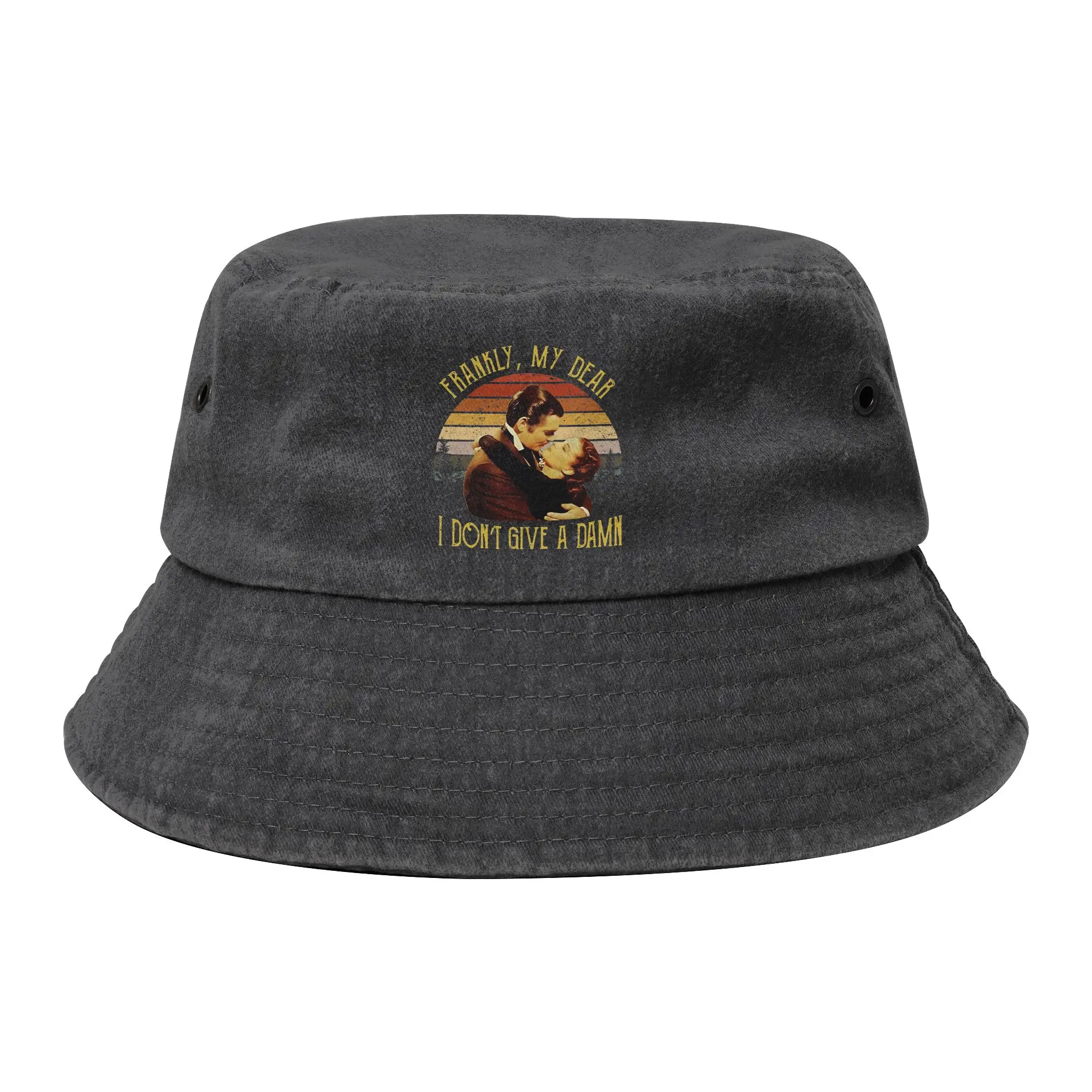 Gone With The Wind Rhett Butler Quote Bucket Hat for Unisex Summer  Field Hat Style Packable for Camping Fishing Hats Headwear