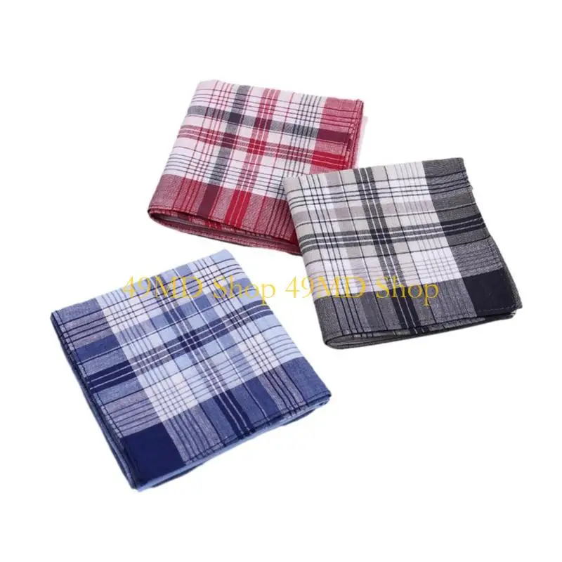 49MD Adult Handkerchief Towel Soft Bandannas Square Kerchief Unisex Sweat Towel 16''
