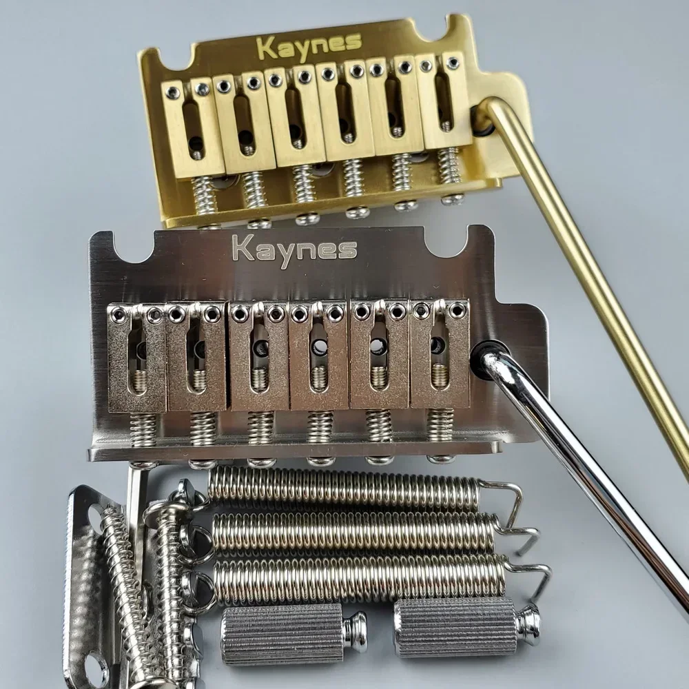 KAYNES 2 point Electric Guitar Tremolo System Bridge With All Stainless Steel / Brass Block and saddle  KY06S