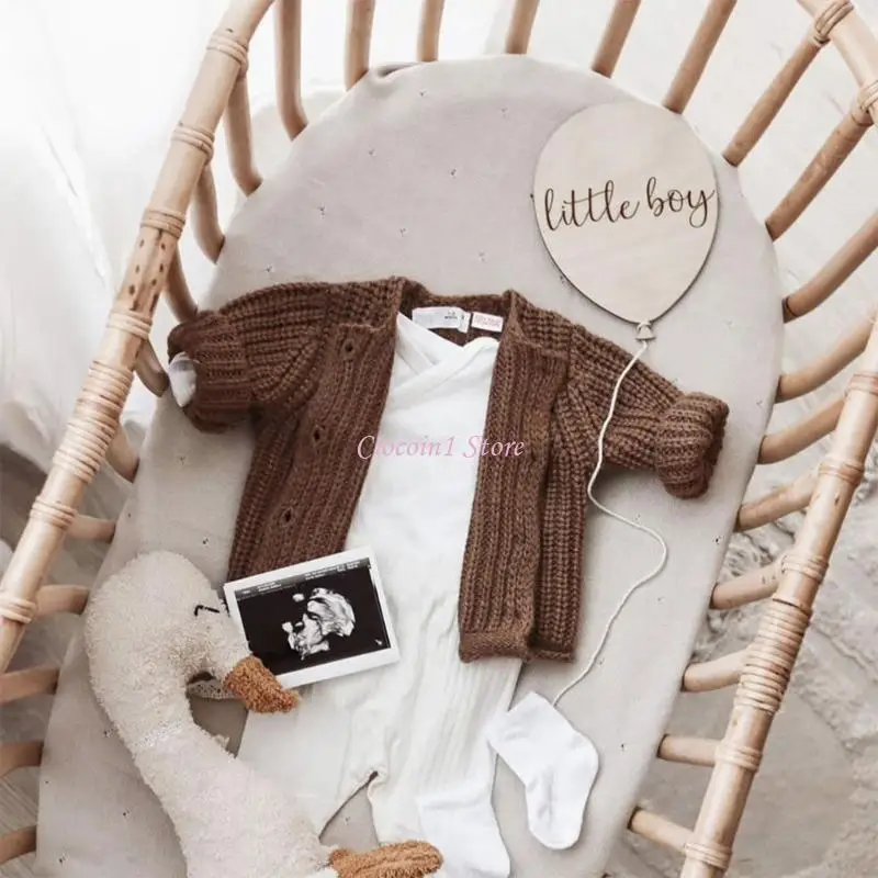 Y1UB الوليد صور الانتحال الدعائم بالون خشبي الطفل التقطت الصور الدعائم الجدار ملصق التقاط الصور الدعائم غرفة الحضانة الديكور