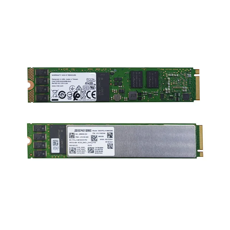 الأصلي P4511 960G العلامة التجارية الجديدة محاصر NVME 22110 M.2 محرك الحالة الصلبة على مستوى المؤسسة SSD لـ Intel