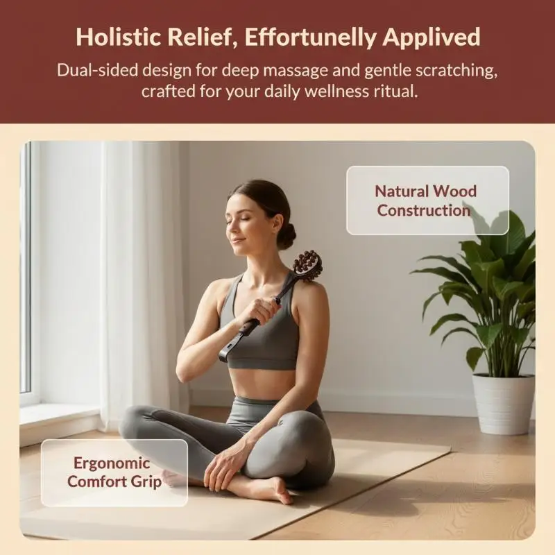 Retractable Double-sided Massage Hammer 1PC Handheld Body Beating Tool for Waist Leg Soreness Relief Elderly Daily Use