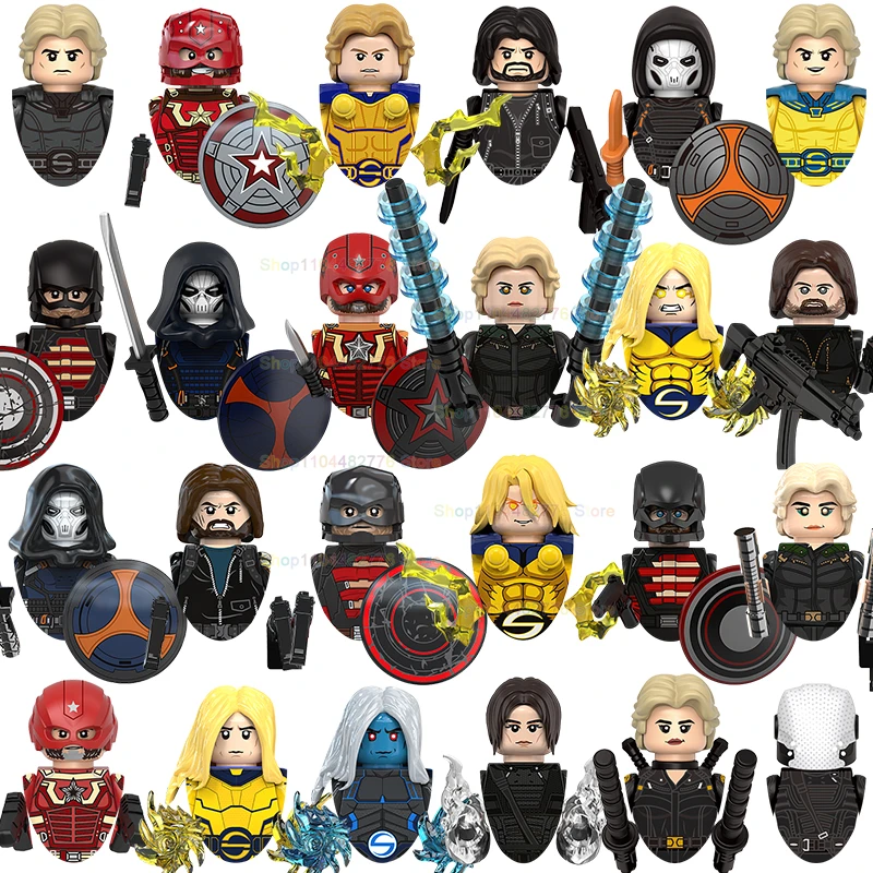 

Blind Box Super series hero brick toys puzzle DIY mini action figures toys building blocks children's toys Christmas party gifts