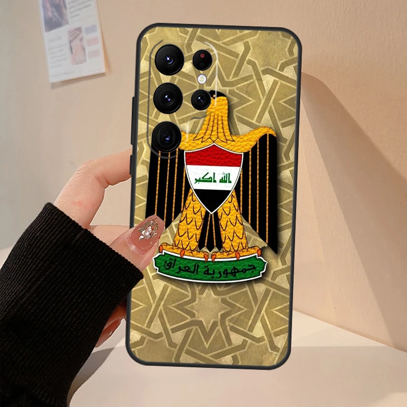 Iraq Flag Art Phone Case For Samsung Galaxy S20 FE S21 S22 S23 Ultra S8 S9 S10 Note 20 10 Plus Fundas