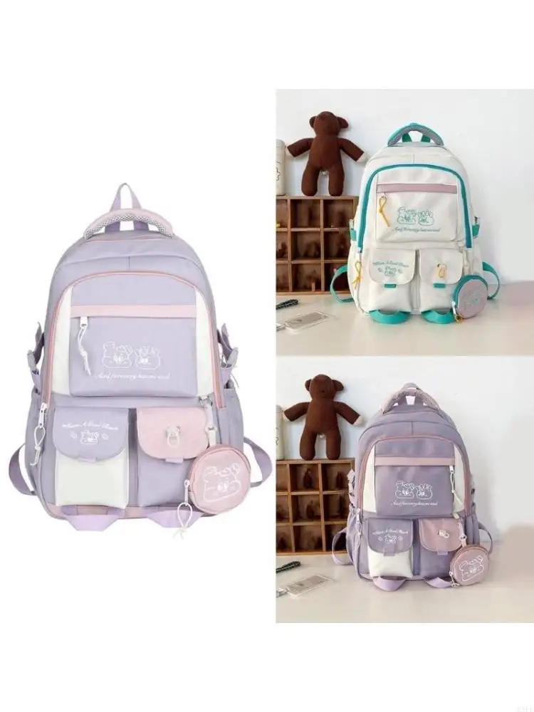 

Practical and Stylish School Bag Casual Backpack Large Capacity Daypack Book Bag Perfect for Everyday Use