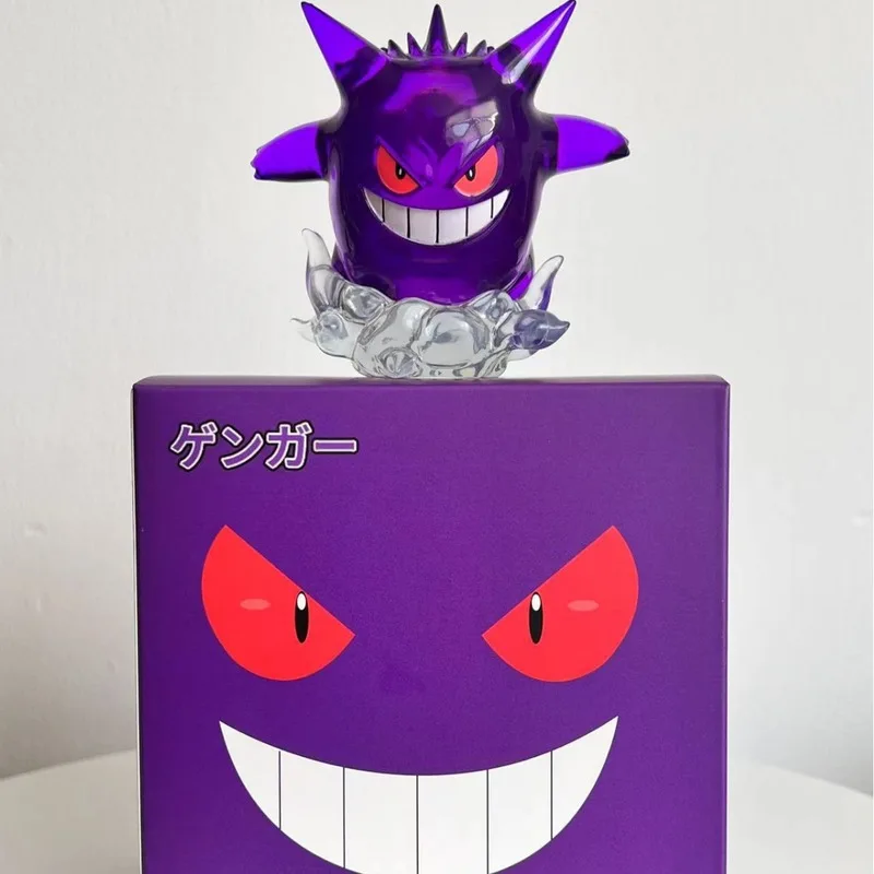 

New 8cm Pokemon Figure Snorlax Gengar Transparent Action Figure Statue Anime Model Doll Decoraion Collectible Toys Gift Pvc