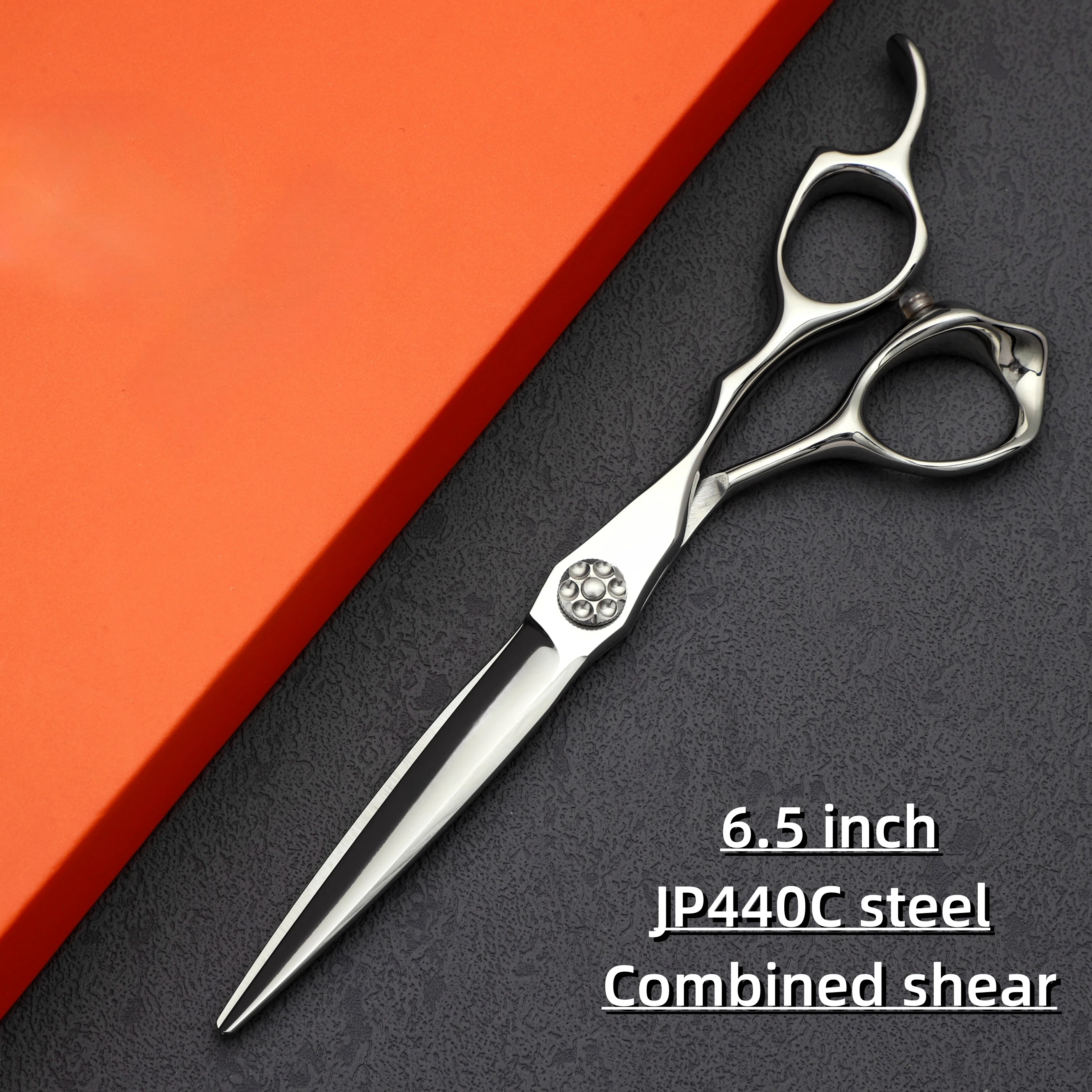 5.5-6.0-6.5-7.0 inches Professional barber scissors，Japan 440c steel hairdressing scissors，Sharp and durable，High-end hair tools