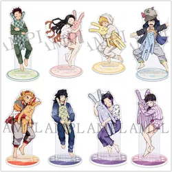 Game Hashibira Inosuke Nezuko Kamado Tanjirou Rengoku Kyoujurou Acrylic Stand Doll Anime Figure Model Cosplay Toy for Gift