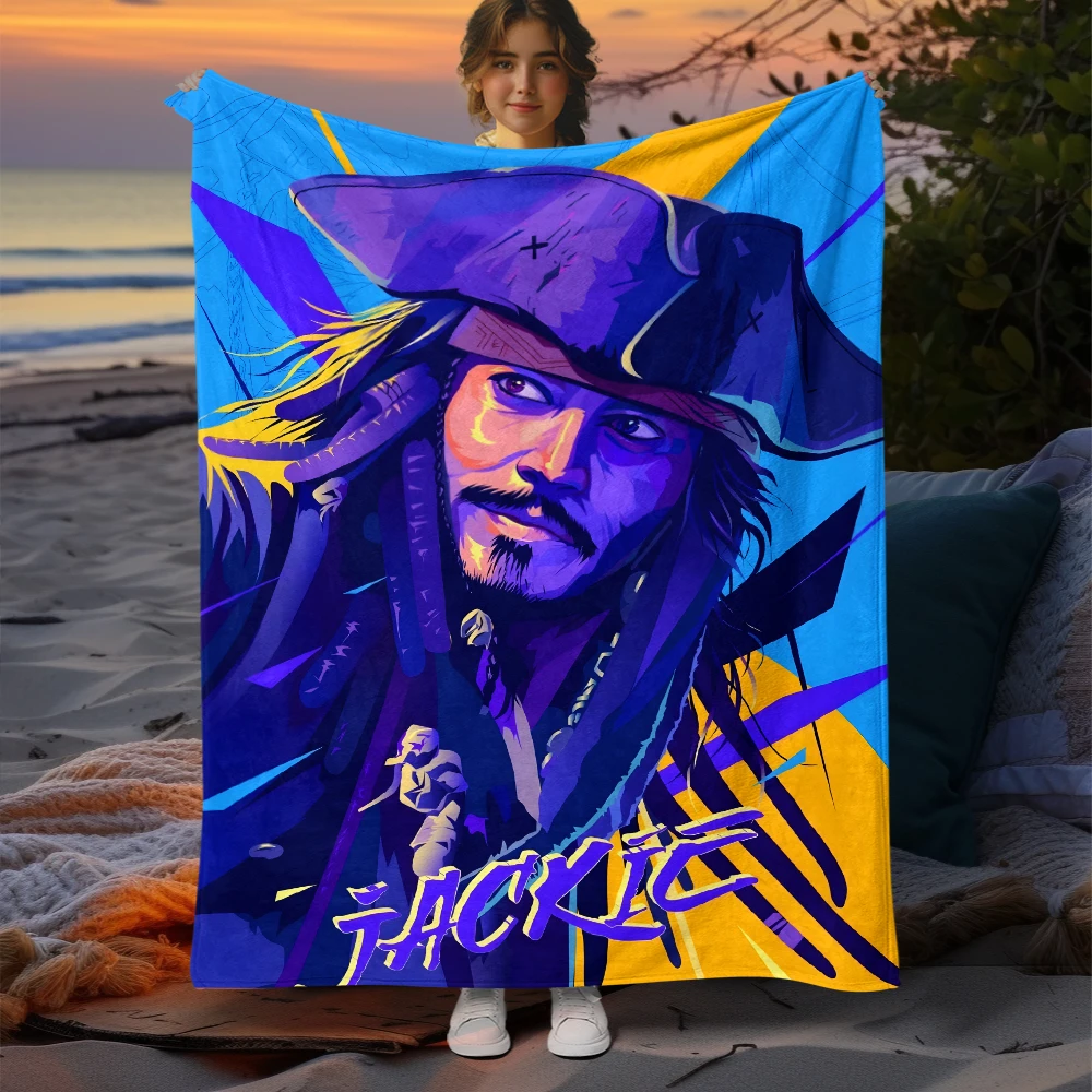 Pirates of The Caribbean PrintedBlanket. Seasonal Blankets. Used for Sofas, Beds, Living Rooms, Travel Picnics, Blankets,