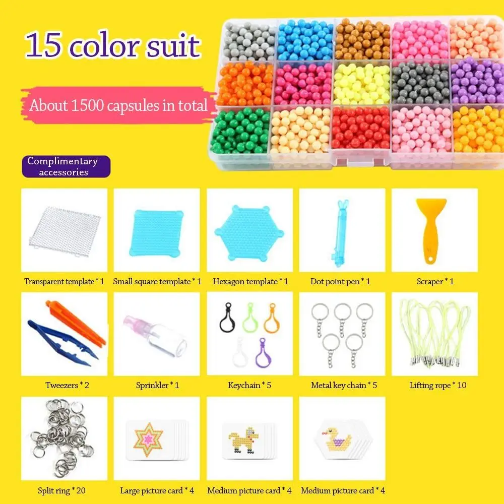 

Набор для творчества из 1000 волшебных бусин: головоломка, разнообразные бусины, подарочный набор, хрустальные бусины