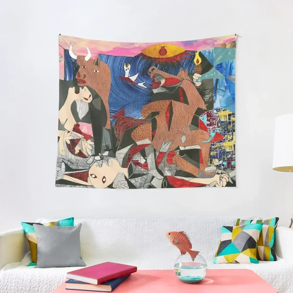 Guernica in color Tapestry Wall Decoration Items Room Decorations Aesthetics Room Decoration Accessories Tapestry