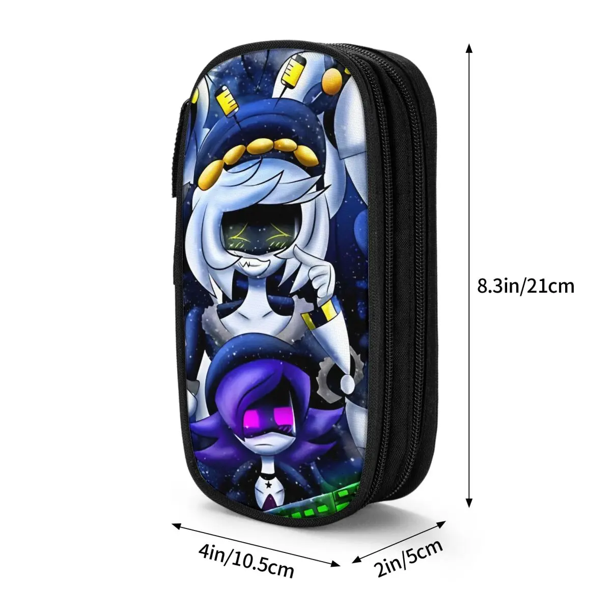 Robot Murder Drones V Uzi Pencil Case University Pencil Bag Child Double Layer  School Pencil Cases Printed Stationery Organizer