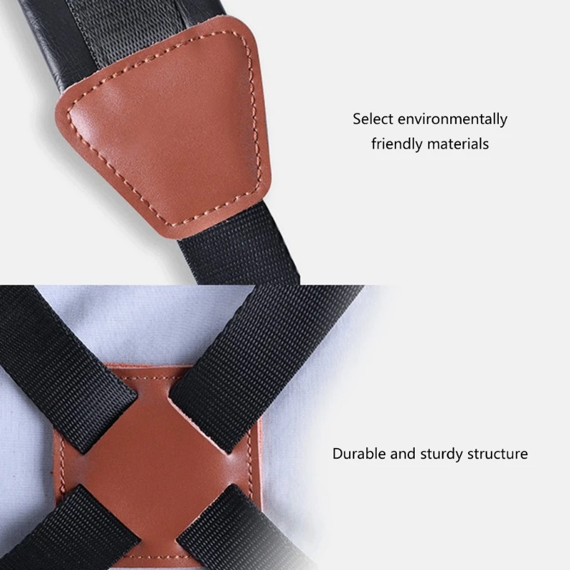 Saxophone Double Shoulder Strap Length Adjustable Shoulder Harness Neck Strap image 5