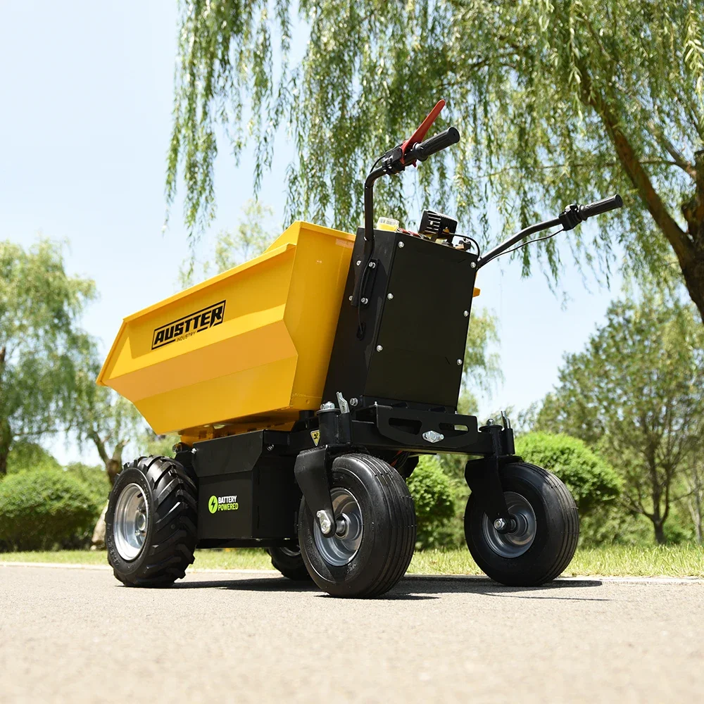 500KG Hydraulic Site Small Truck Loader Mini Electric Power Wheel Barrow Dumper Wheelbarrow