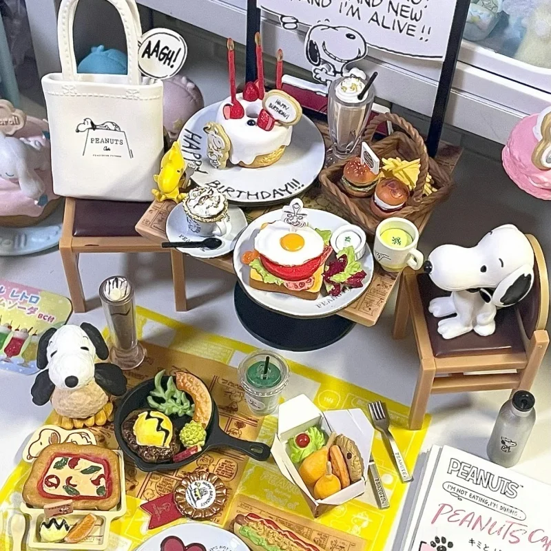 ร้านอาหารสโนปี้ คาเฟ่ ของสะสมโบราณ ฉากจิ๋วในกล่องไข่ ของเล่นแบบสุ่ม งานฝีมือ ฉากจำลอง