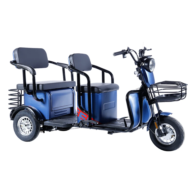 High Quality 600W 800W 1000W 3-wheeled Electric Vehicle Electric Cargo Tricycle 3-wheeled Electric Tricycle 3-Person Motorcycle