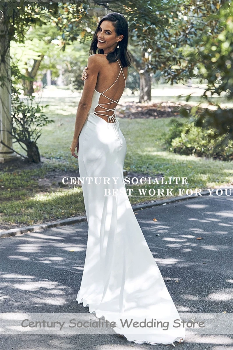 simple flowy beach wedding dress Unique Floral Lace Chiffon Wedding Gown Flowy Beach Wedding Dress AWD1873
