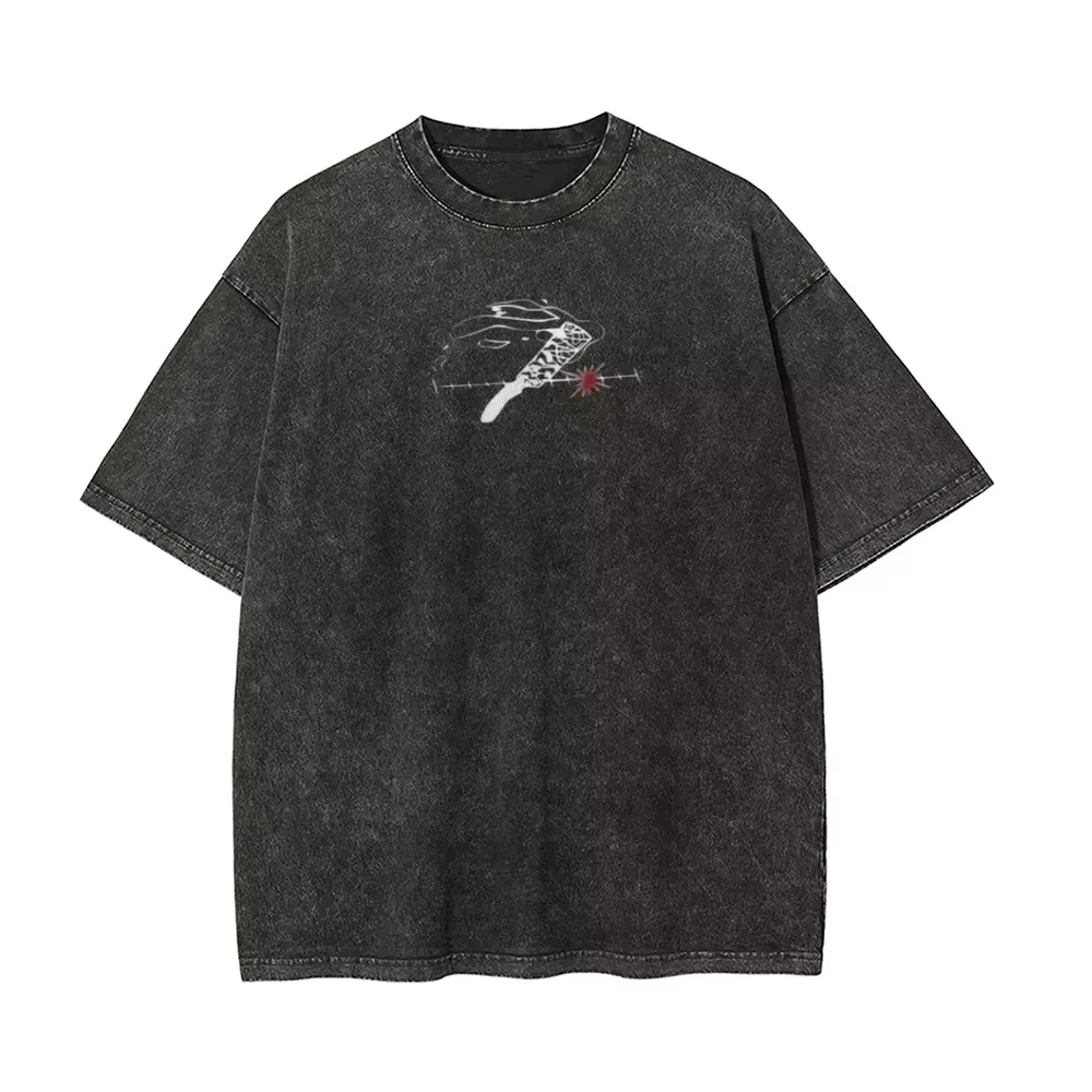 Kento Nanami T Shirt Men Jujutsu Kaisen 7:3 Ratio Vintage Acid Wash Streetwear Retro Japanese Anime Graphic Tees 2026 New Summer