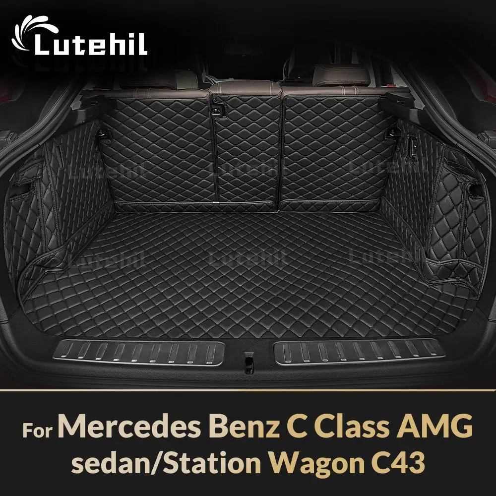 

Для Mercedes Benz C Class AMG седан C43 Station Wagon Auto полное покрытие коврик в багажник автомобиля грузовой вкладыш аксессуары для интерьера