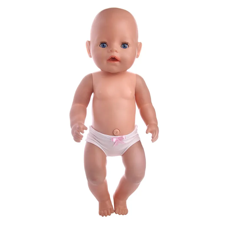 Ropa de muñeca, baberos, calzoncillos, pañal, bragas lindas para muñeca Reborn de 43 Cm, accesorios para bebés de 16 a 18 pulgadas