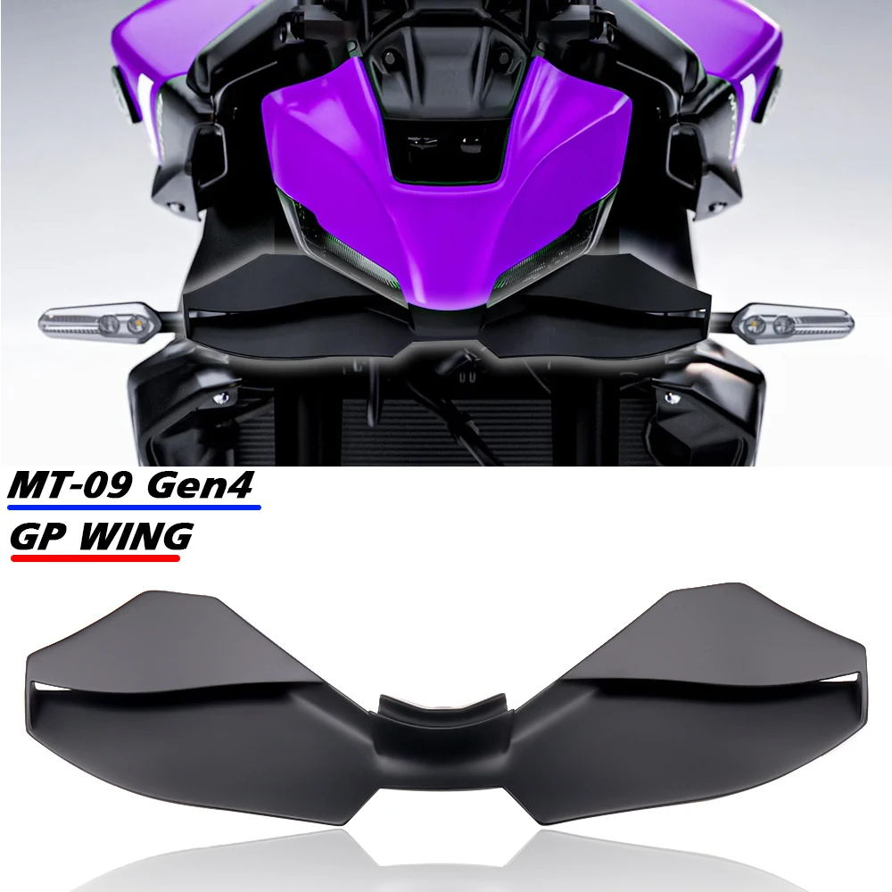 

For YAMAHA MT-09/SP GP WING DOWNFORCE NAKED FRONTAL SPOILERS MT09 GEN 4 2024 2025 Front spoiler Lower spoiler lower lip new